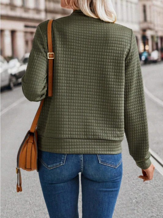 Zip Up Long Sleeve Jacket nicholesgifts