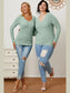 Basic Bae Full Size Ribbed V-Neck Long Sleeve T-Shirt nicholesgifts
