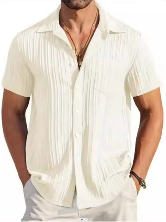 Men's Full Size Button Up Short Sleeve Shirt Plus Size NicholesGifts