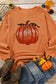 Sequin Pumpkin Round Neck Long Sleeve Sweatshirt nicholesgifts