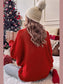 Women Double Take Full Size Merry Christmas Turtleneck Long Sleeve Sweater nicholesgifts