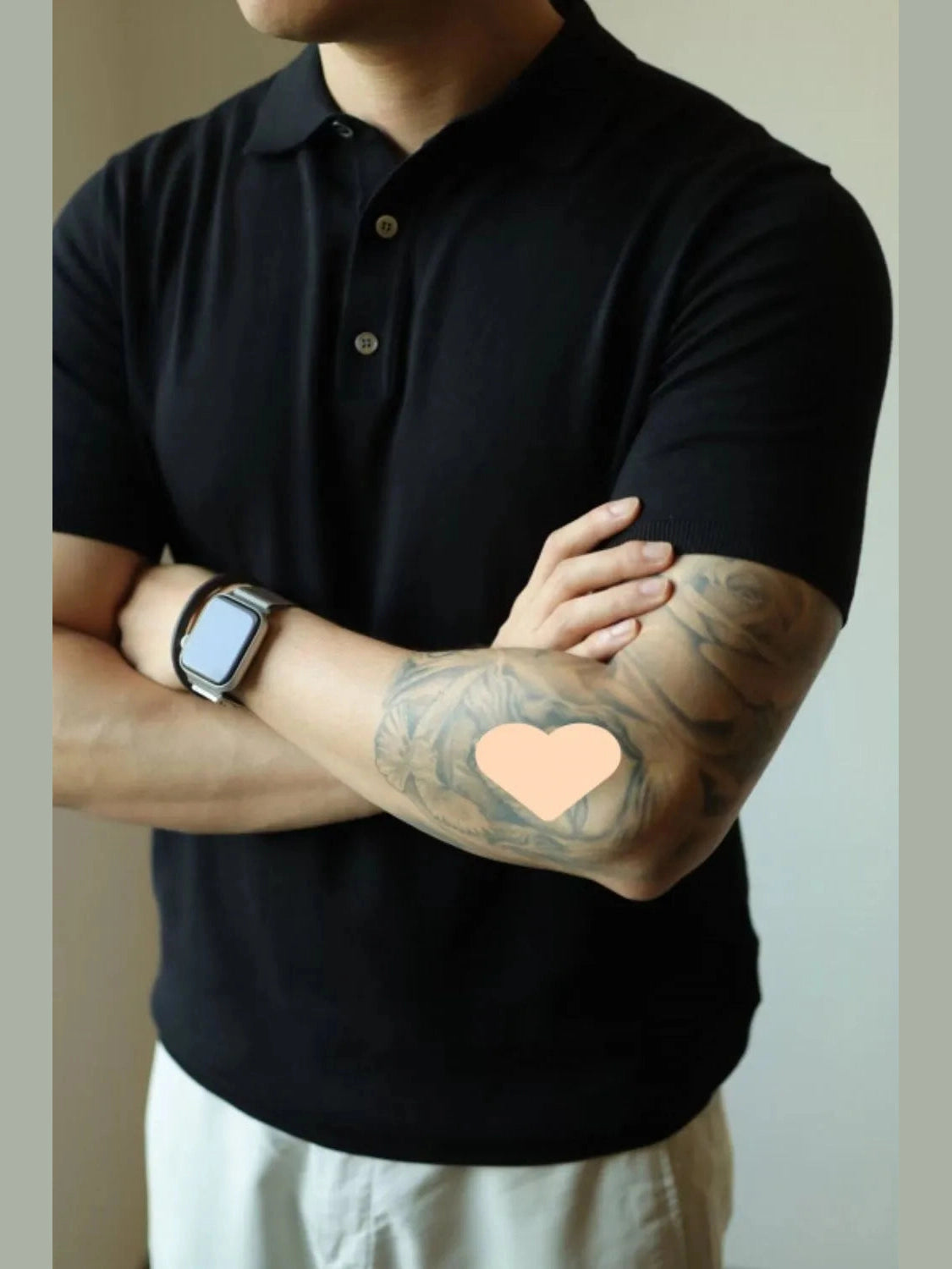 Men's Plus Size Button Detail Short Sleeve Polo NicholesGifts