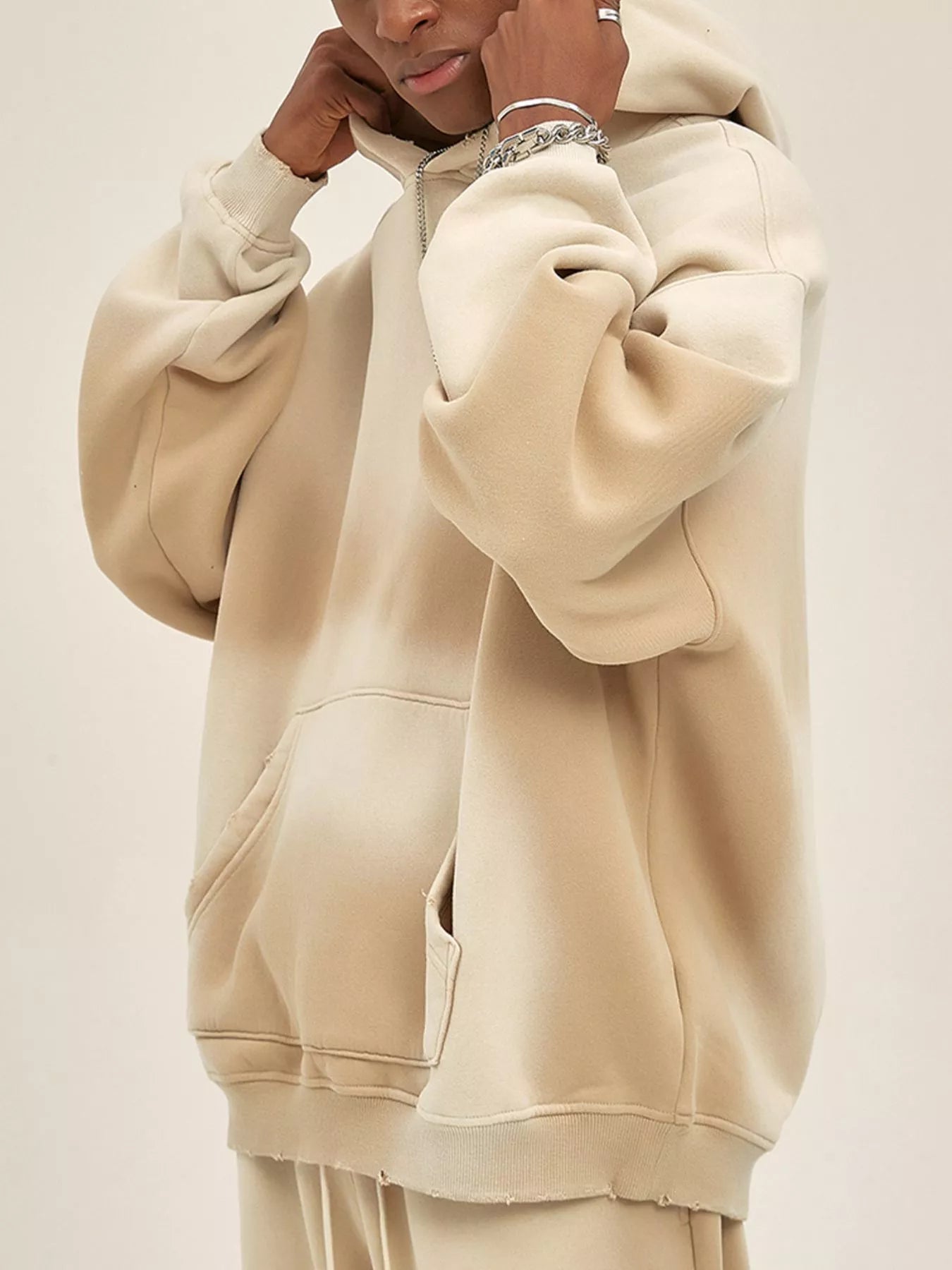 Men's Dropped Shoulder Long Sleeve Hoodie NicholesGifts