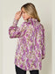 Double Take Full Size Printed Smocked Long Sleeve Blouse nicholesgifts
