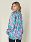 Double Take Full Size Printed Smocked Long Sleeve Blouse nicholesgifts