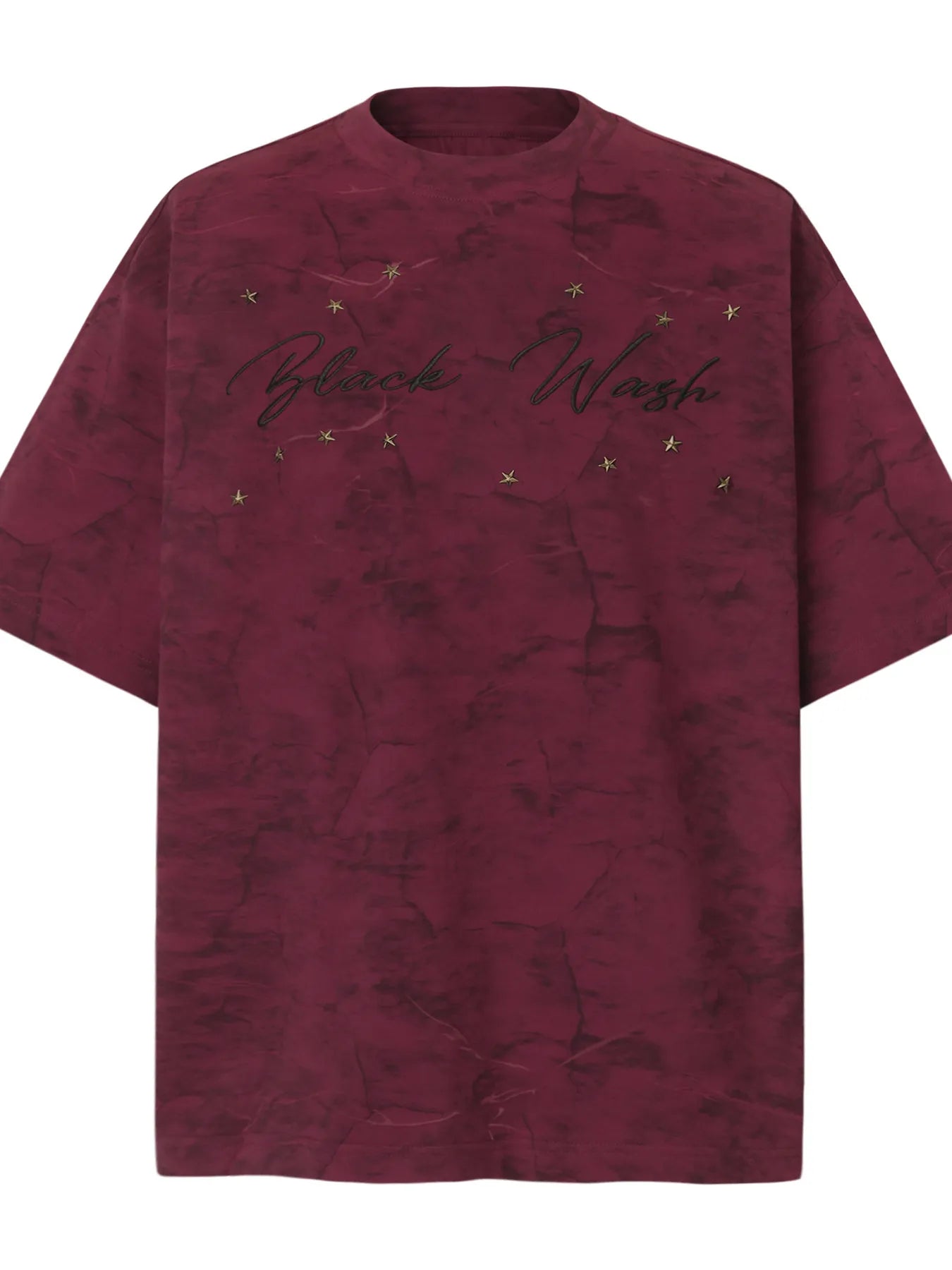 Men's Stars Round Neck Oversized T-Shirt Trendsi