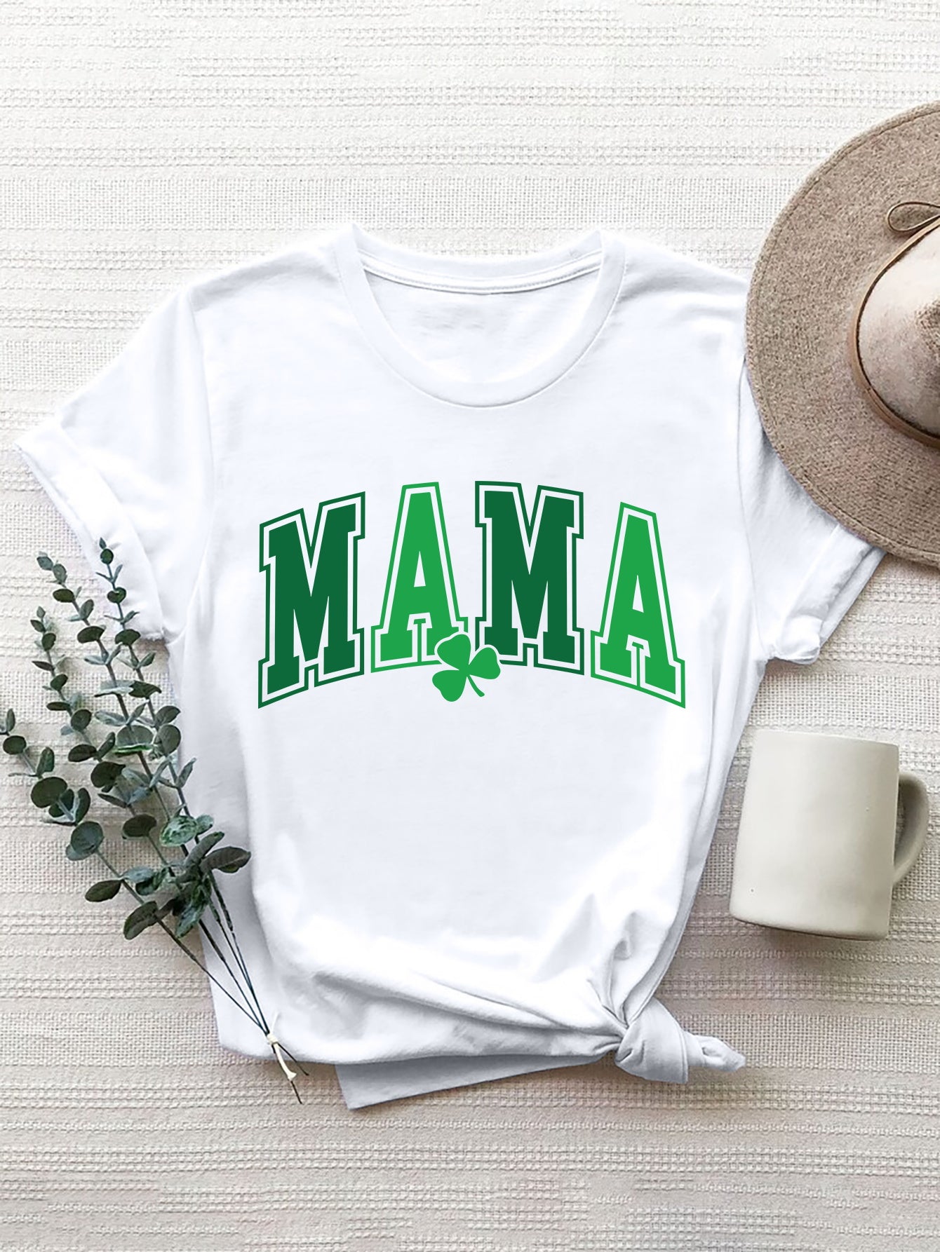 Women Mama Round Neck Short Sleeve T-Shirt nicholesgifts