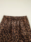 Leopard Print Contrast Trim Long Sleeve Top and Pants Set nicholesgifts