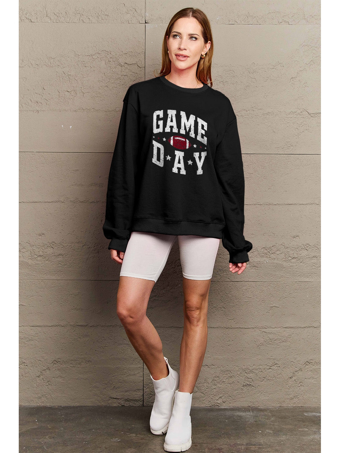 Simply Love Full Size GAME DAY Graphic Sweatshirt nicholesgifts