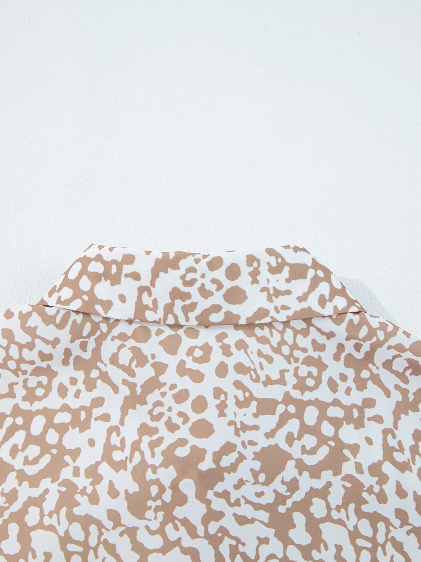 Leopard Striped Western Casual Shirt Trendsi