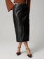 Slit Midi Skirt with Pockets nicholesgifts
