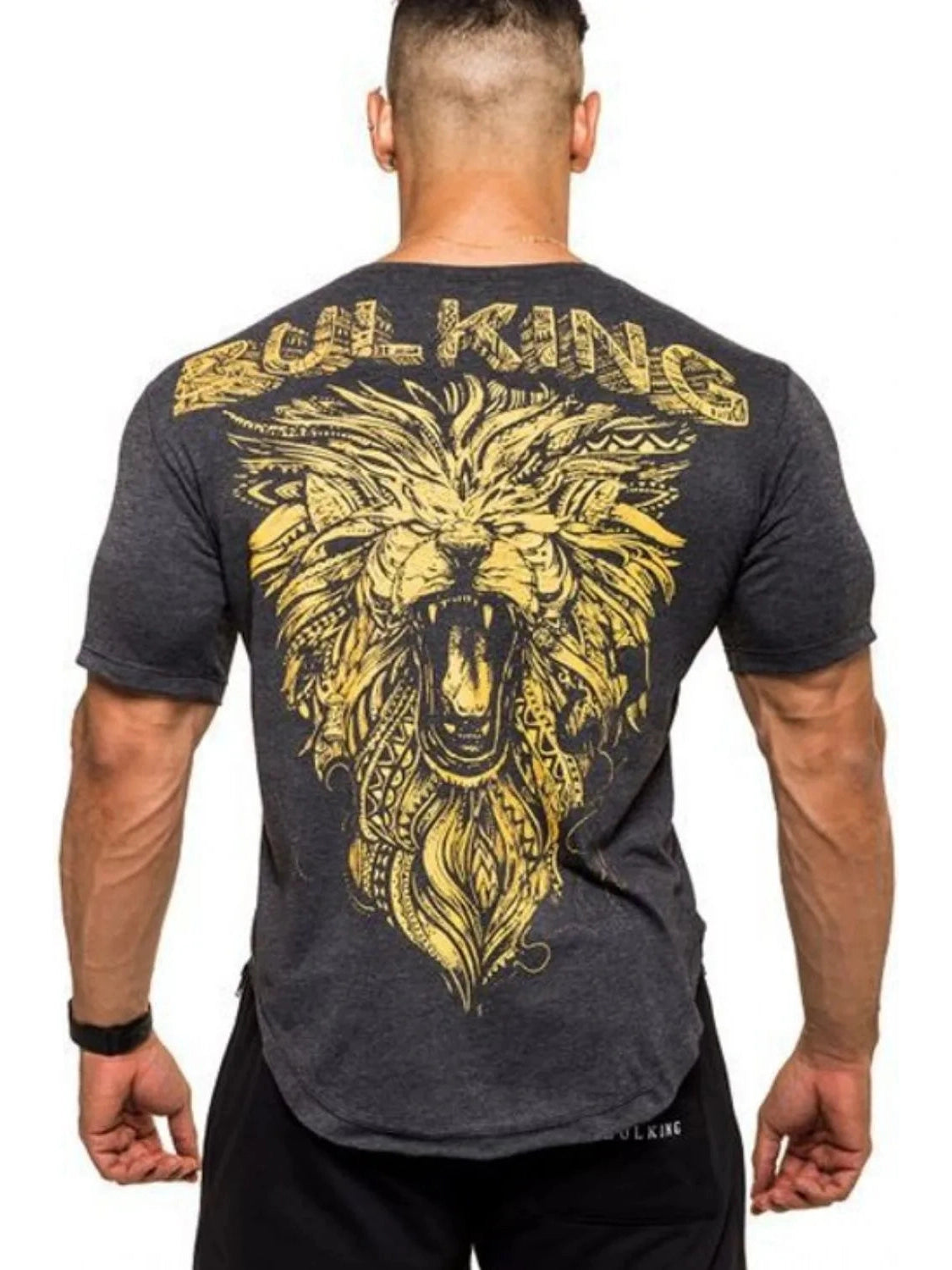 Men's Plus Size Round Neck Short Sleeve T-Shirt Trendsi