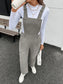 Slit Wide Leg Overalls with Pockets nicholesgifts