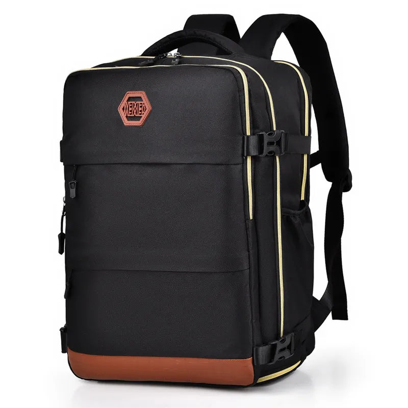 Color Block Multi-Pockets Backpack Bag Trendsi