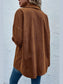 Pocketed Snap Down Long Sleeve Jacket nicholesgifts