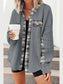 Plaid Button Down Collared Jacket nicholesgifts