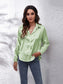 Button Up Collared Neck Long Sleeve Shirt nicholesgifts
