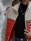 Leopard Color Block Zip-Up Jacket nicholesgifts