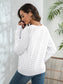 Decorative Button Long Sleeve Sweater nicholesgifts