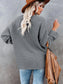 Women Button Detail Long Sleeve Knit Top nicholesgifts