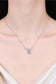 1 Carat Moissanite Heart Pendant Necklace Trendsi