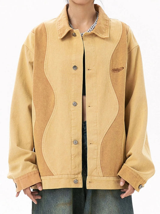 Men's Button Up Long Sleeve Jacket Trendsi
