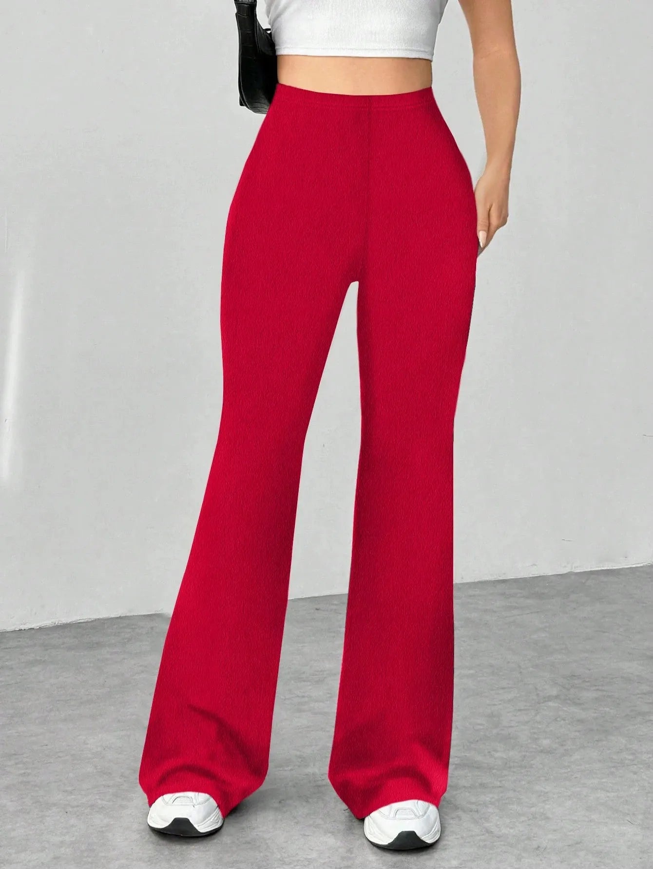 Women High Waisted Flare Pants nicholesgifts