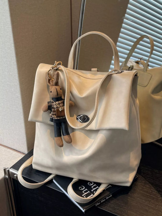 Leather Flap Backpack Bag nicholesgifts