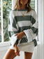 Round Neck Long Sleeve Sweater Trendsi
