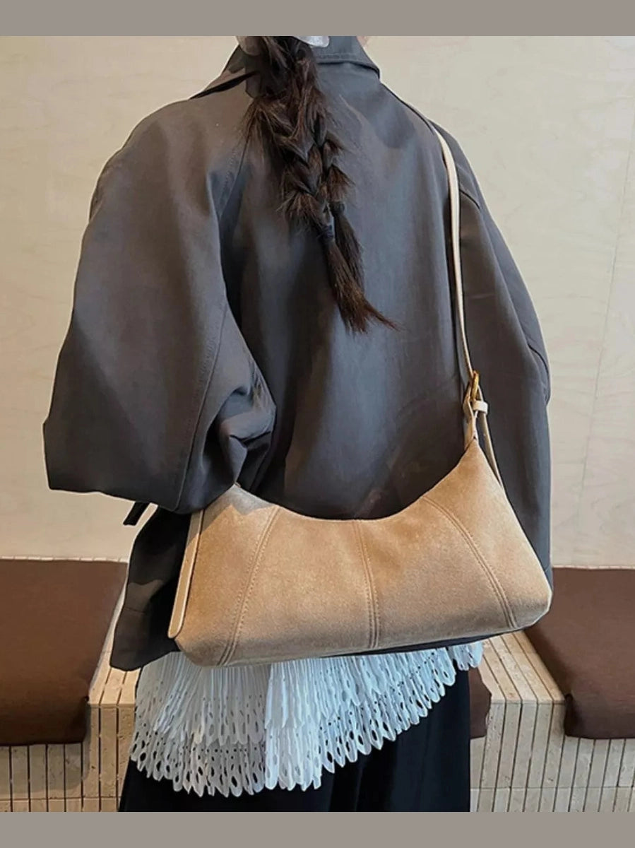 Lightweight Solid Color Shoulder Bag nicholesgifts