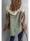 Women Snap Front Hooded Corduroy Shacket nicholesgifts