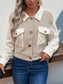 Perfee Pocketed Houndstooth Long Sleeve Jacket nicholesgifts
