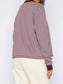 Striped Oversized Round Neck Sweatshirt nicholesgifts