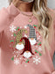 Faceless Gnomes Graphic Drop Shoulder Sweatshirt nicholesgifts