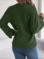 Cable-Knit Buttoned V-Neck Sweater nicholesgifts
