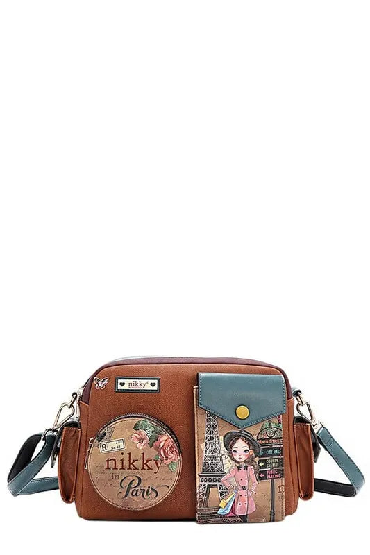 Nicole Lee USA Multi Pocket Messenger Bag Trendsi
