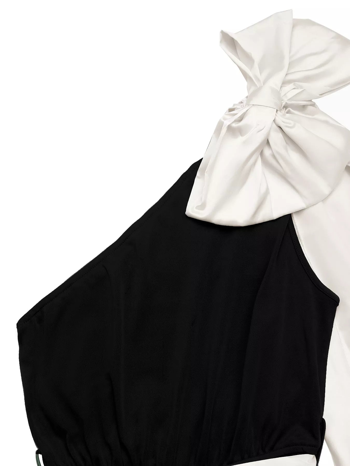 One-Shoulder Bowknot Wide Leg Jumpsuit nicholesgifts
