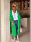 Letter Dropped Shoulder Long Sleeve Cardigan nicholesgifts