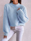 Openwork Mock Neck Long Sleeve Sweater nicholesgifts
