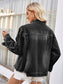 Pearl Trim Raw Hem Denim Jacket nicholesgifts