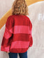 Women Color Block Open Front Cardigan nicholesgifts