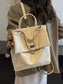 Leather Flap Backpack Bag nicholesgifts