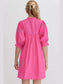 Oh Frill Notched Puff Sleeve Babydoll Mini Dress nicholesgifts
