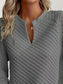 Notched Raglan Sleeve Sweatshirt nicholesgifts