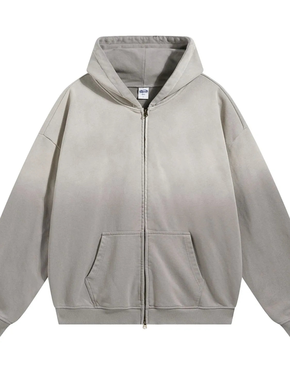 Men's Gradient Zip Up Drop Shoulder Hoodie NicholesGifts