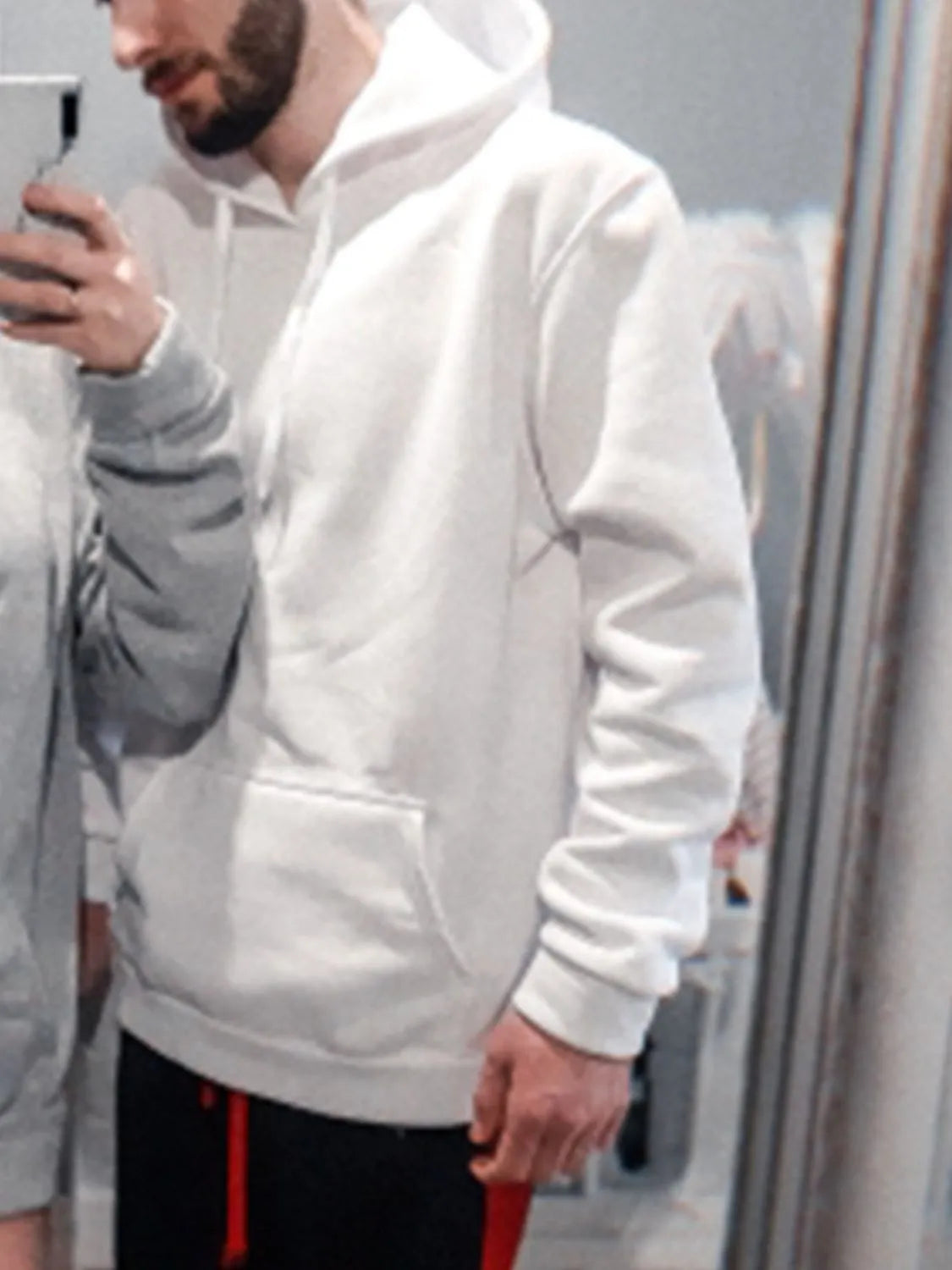 Men's Full Size Drawstring Long Sleeve Hoodie Plus Size NicholesGifts