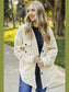 Button Up Collared Neck Long Sleeve Jacket nicholesgifts