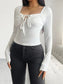 Devine Tied Long Sleeve T-Shirt nicholesgifts