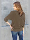 Basic Bae Full Size Round Neck Batwing Sleeve Top nicholesgifts