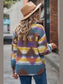 Printed Collared Neck Jacket nicholesgifts